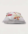Vintage Botanica | Hand Embroidered Floral Throw Pillow Cover | 20x20