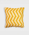 Marigold Chevron | Hand Tufted Throw Pillow Cover | 16x16