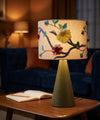 Feathered Fables Hand Embroidered Lampshade