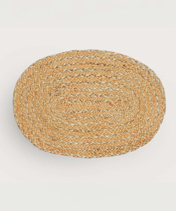 Sandstone Braided Jute Placemat – 100% Jute Hand Braided -Set of 2 / 4 / 6