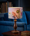 Blush and Bloom Hand Embroidered Lampshade