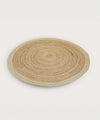 Coconut Swirl Jute Rug | Warm Honey Beige 100% Natural Jute | 48 x 48 inches