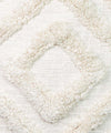 The Tula | Geometric Hand Tufted Ivory | Throw Pillow Cover | 16x16