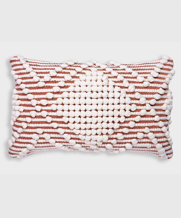 Arlo Pop Lumbar | Amber Rust | Throw Pillow Cover | 12x20
