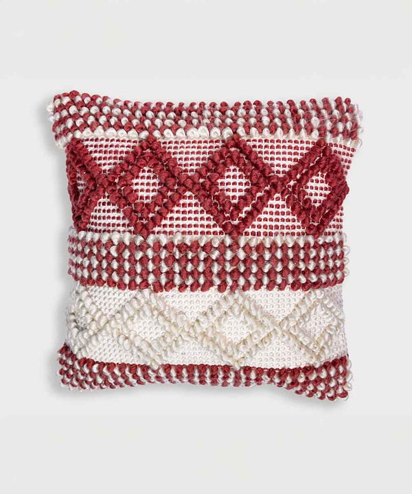 Rusty Raga | Handwoven Throw Pillow Cover | 16x16