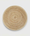 Coconut Swirl Jute Rug | Warm Honey Beige 100% Natural Jute | 48 x 48 inches