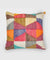 Patchwork Fiesta Throw Pillow Cover – 100% Cotton Chindi | 18" × 18" | Handwoven Patch Detail