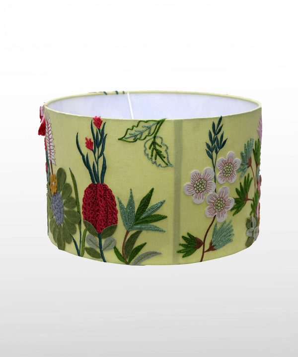 Cockatoo Carnival Hand Embroidered Lampshade