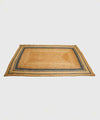 Midnight Frame100% Natural Jute Area Rug| 4 x 6 ft