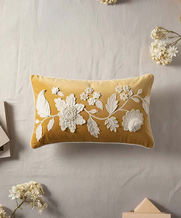 Aurelia Velvet | Hand Embroidered Throw Pillow Cover | 14x24